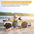 thumbnail image 3 of UBesGoo 12V Licensed Lamborghini Electric Ride on Cars for Kids, Powered Ride on Toys Cars for Girl Boys, with Parent Remote Control, Bluetooth Music - White, 3 of 11