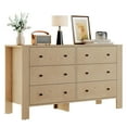 thumbnail image 4 of 6 Drawer Dresser for Bedroom, Modern Double Dresser Organizer with Storage Drawers, Wooden Chests of Drawers for Bedroom, Entryway, Hallway, Home Office, 4 of 8