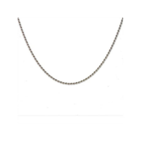Sterling Silver Rope Chain Necklace 30 Inches