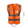 thumbnail image 1 of Women Men Night Work Reflective Vest ;;; ;;; ;;; Construction Traffic Breathable Mesh Workwear A Type, 1 of 8