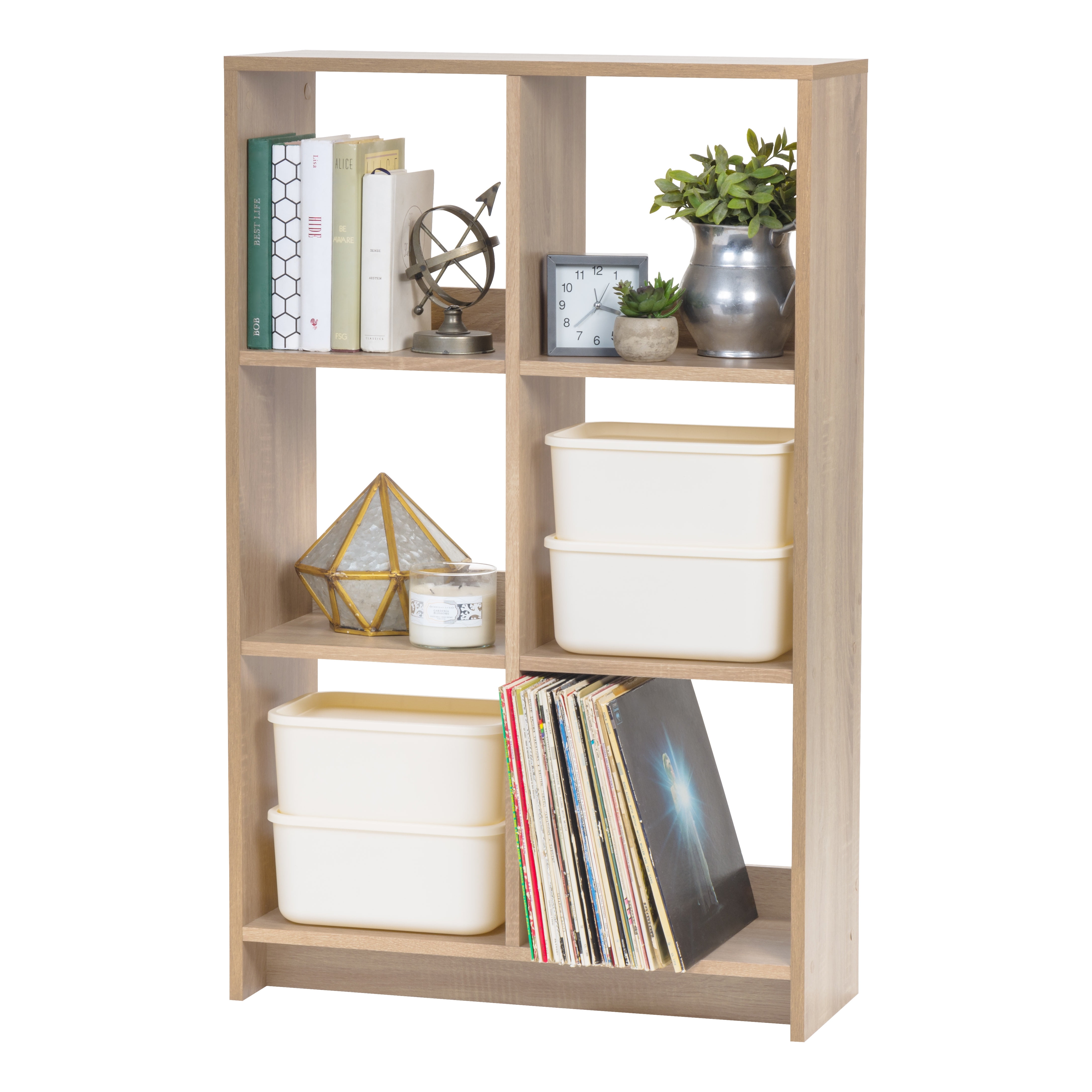 IRIS 6 Cube Ash Brown Heavy-Duty Organizer
