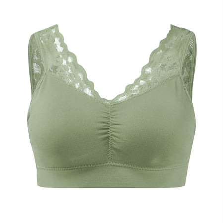 

Lace Bras for Women Bra Bra Top Solid Vest Lace Seamless Breathable Push Up Top Underwe