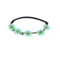 thumbnail image 2 of Guardurnaity Diadema de flores 70s trajes para mujeres decoraciones de fiesta elásticas signo de la paz sombreros follaje Halloween boda Accesorio para el cabello Menta verde, 2 of 6