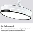thumbnail image 4 of Graflsoa 48-Inch Smart Ceiling Fan Light with Remote Control, Dimmable LED, 3000-6500K Adjustable Color, Suction Cup Installation, 110V, 4 Blades, 6-Speed Wind, White Finish, 4 of 6