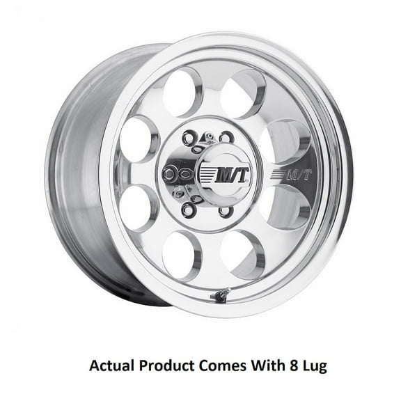 Mickey Thompson Wheels M53-001777 16 x 10 in. & 8 x 6.5 in. Classic III Polished Wheels, 4.5 in.