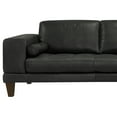thumbnail image 5 of Armen Living Wynne Modern Leather Right Facing Sectional in Black and Brown, 5 of 5