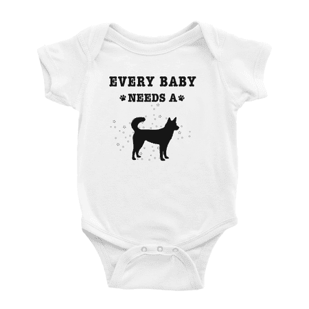 

Every Baby Needs A Kai Ken Dog Funny Baby Bodysuit