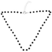 LONGYTONG Bead Necklace Christmas Necklace Neck Choker Necklace Jewelry Elegant Necklace Black Lace Choker Neck Pendant Miss