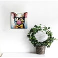 thumbnail image 2 of JEUXUS Hand Painted Cute Pig with Glasses Canvas Oil Paintings for Living Room Modern Art for Wall Decor Home Animals Canvas Wall Art for Bathroom, 2 of 4
