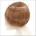 thumbnail image 2 of Eve Hair Veloce 100% Virgin Remy Human Hair Clip-in Hair Topper (Longer for Heavy Hair Loss), 2 of 5