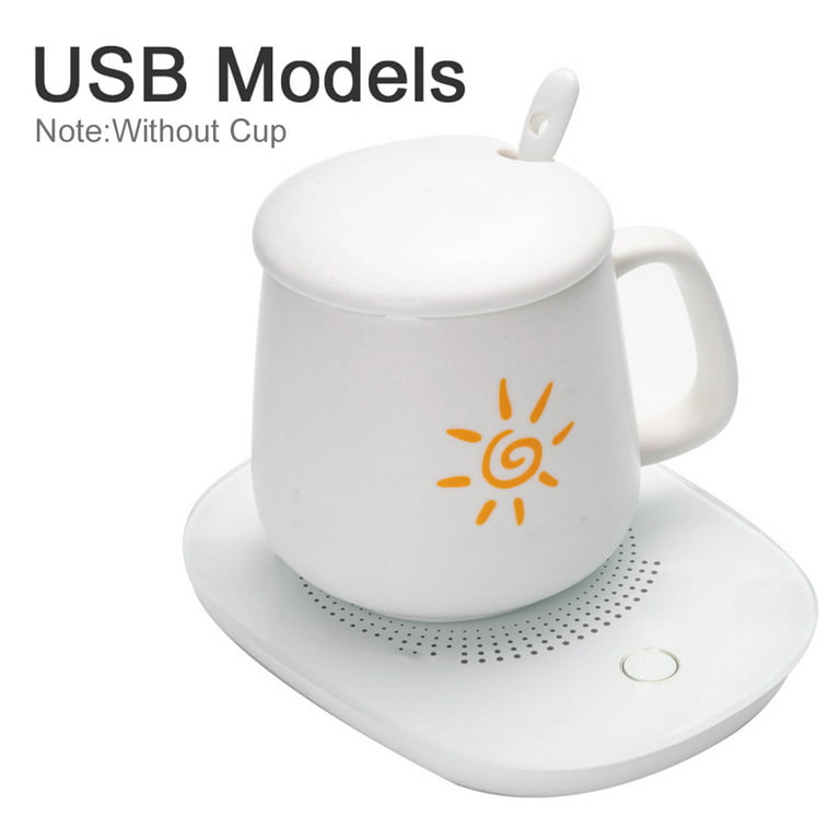 Electric Heated Coaster Coffee Mug Cup Warmer Pad USB Powered 55