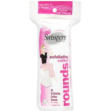 swisspers exfoliating rounds cotton walmart count