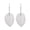 Bright Silver, variant on Tree Leaf Shape Alloy Hollow Bright Dangle Hook Earrings Fashion Jewelry for Wedding