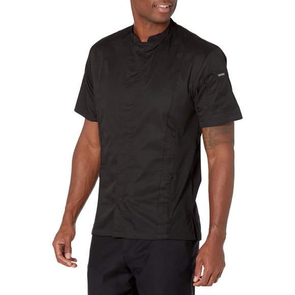 Chef Works Men's Bristol Signature Series Chef Coat, Black, 2X-Large