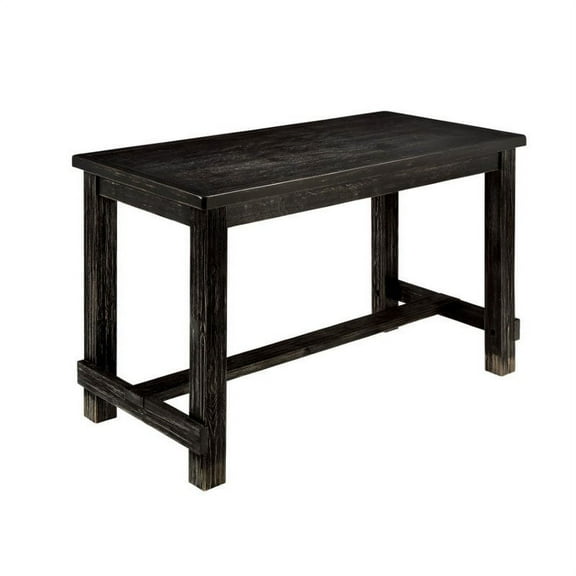 Bowery Hill Counter Height Table in Antique Black