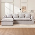 thumbnail image 2 of Kevinplus 3-Seater Oversized Sectional Sofa with Chaise for Living Room & Apartments, Grey, 2 of 7