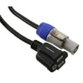 thumbnail image 3 of Cablesonline 1Ft. Accesorio De Iluminación De Escenario 16Awg, Conector De Salida De Alimentación Gris-Azul A Cable Adaptador De Corriente Hembra Nema 5-15R De 3 Clavijas Pc-Kb601, 3 of 3
