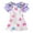 A182-Purple, variant on XZNPDUCQ Toddler Girls Summer Outfit Print Short Sleeve T-Shirt Top with Elastic Shorts Set Cute 2Pcs ClothesGirls Summer 2Pcs T Shorts Set Dailywear Purple,18-24 Months