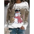 thumbnail image 4 of Sudaderas con estampado 3d de muñeco de nieve y copo de nieve para mujer, blusa gráfica con cuello redondo, Top de Navidad, ropa de otoño, sudaderas con capucha de Anime, jersey para mujer, 4 of 4