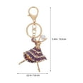 thumbnail image 2 of AURARMLET Colgante Llavero De Bailarina En Púrpura Para Y Con Estilo Y, 2 of 8