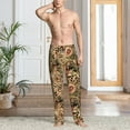 thumbnail image 4 of Salouo Animal Leopard Print Pajama Pants for Men, Lounge Pants Elastic Waistband Casual Men's sleepwear Loungewear Sleep Pajama Pant -XX-Large, 4 of 7