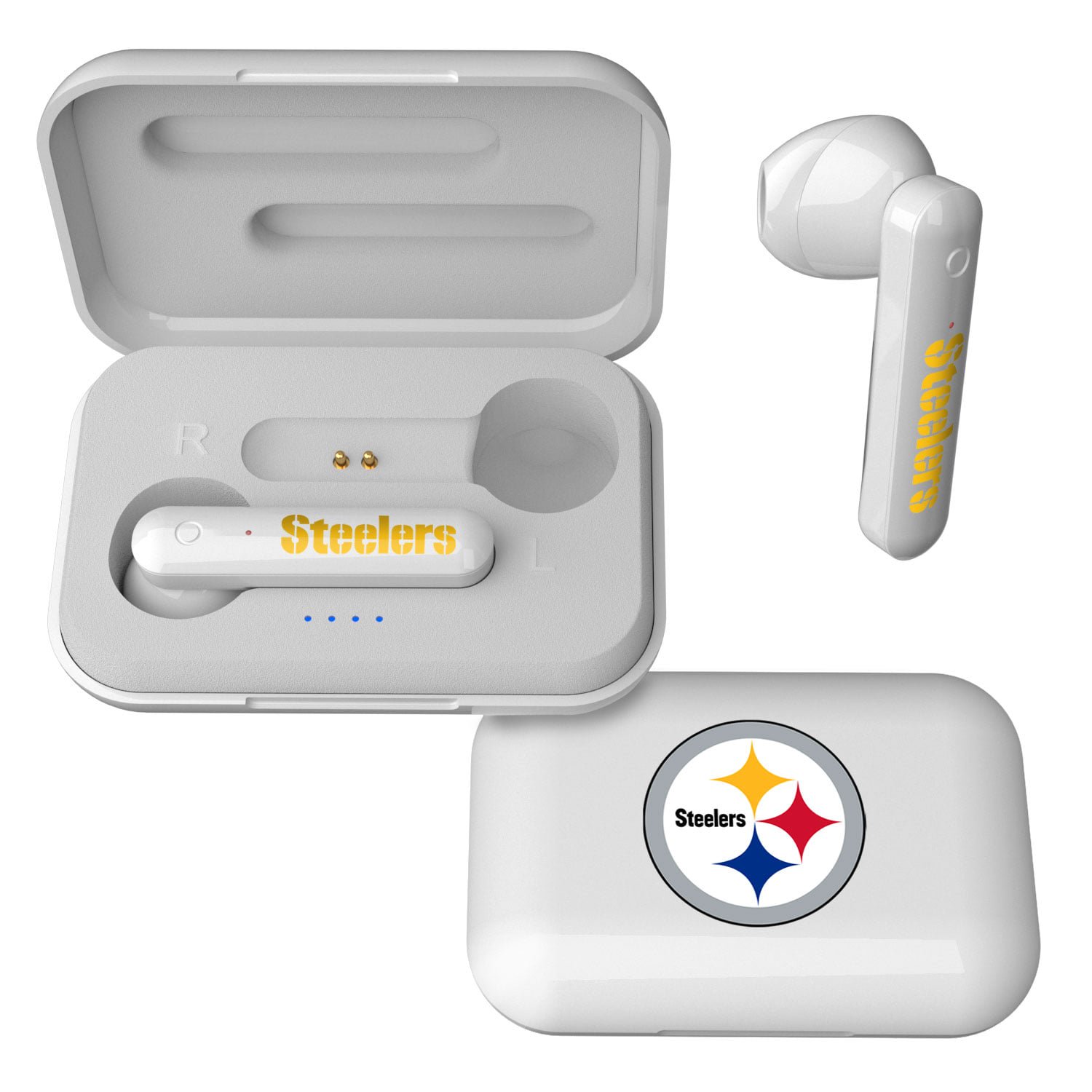 Keyscaper Pittsburgh Steelers Wireless TWS Insignia Design Earbuds