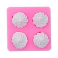 thumbnail image 1 of Oleegame 1PC Cookie Mold Washable Silicone Cake Cake Candy Chocolate Decorating Tray DIY Craft Project Pink, 1 of 5