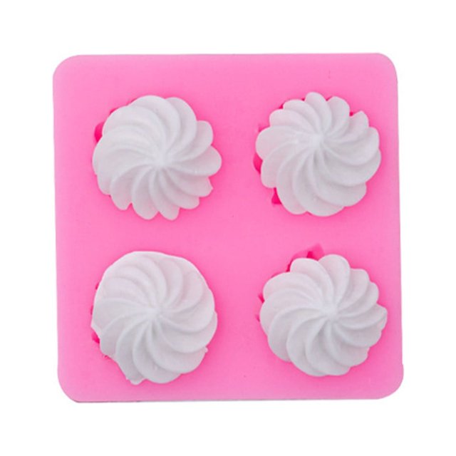Oleegame 1PC Cookie Mold Washable Silicone Cake Cake Candy Chocolate Decorating Tray DIY Craft Project Pink