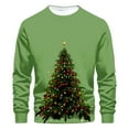 thumbnail image 2 of WXLWZYWL Mens Christmas Sweater Ugly Christmas Printed Round Neck Long Sleeve Pullover Sweatshirt Top, 2 of 4