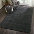 thumbnail image 6 of Nourison Malibu Shag Solid Shag Dark Grey 6'7" x 9'6" Area Rug, (7' x 10'), 6 of 8