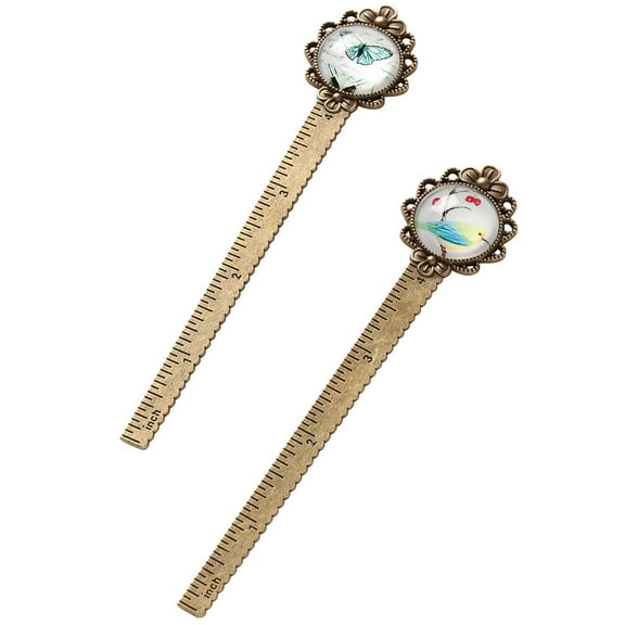 Bird and Butterfly Bookmarks, Set of 2