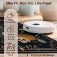 thumbnail image 6 of Design&I 4'x6' Washable Area Rug Pet Friendly & Non-Slip Built-In Grip Midnight Blue Enchanted Garden Celestial Motifs Whimsical Floral Mystical for Reading Nook, Bedroom, 6 of 7