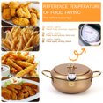 thumbnail image 1 of Batería de Cocina Olla Freidora Olla De Tempura De Acero Inoxidable Con Termómetro (24cm Champán) Likrtyny Libre de BPA, 1 of 9