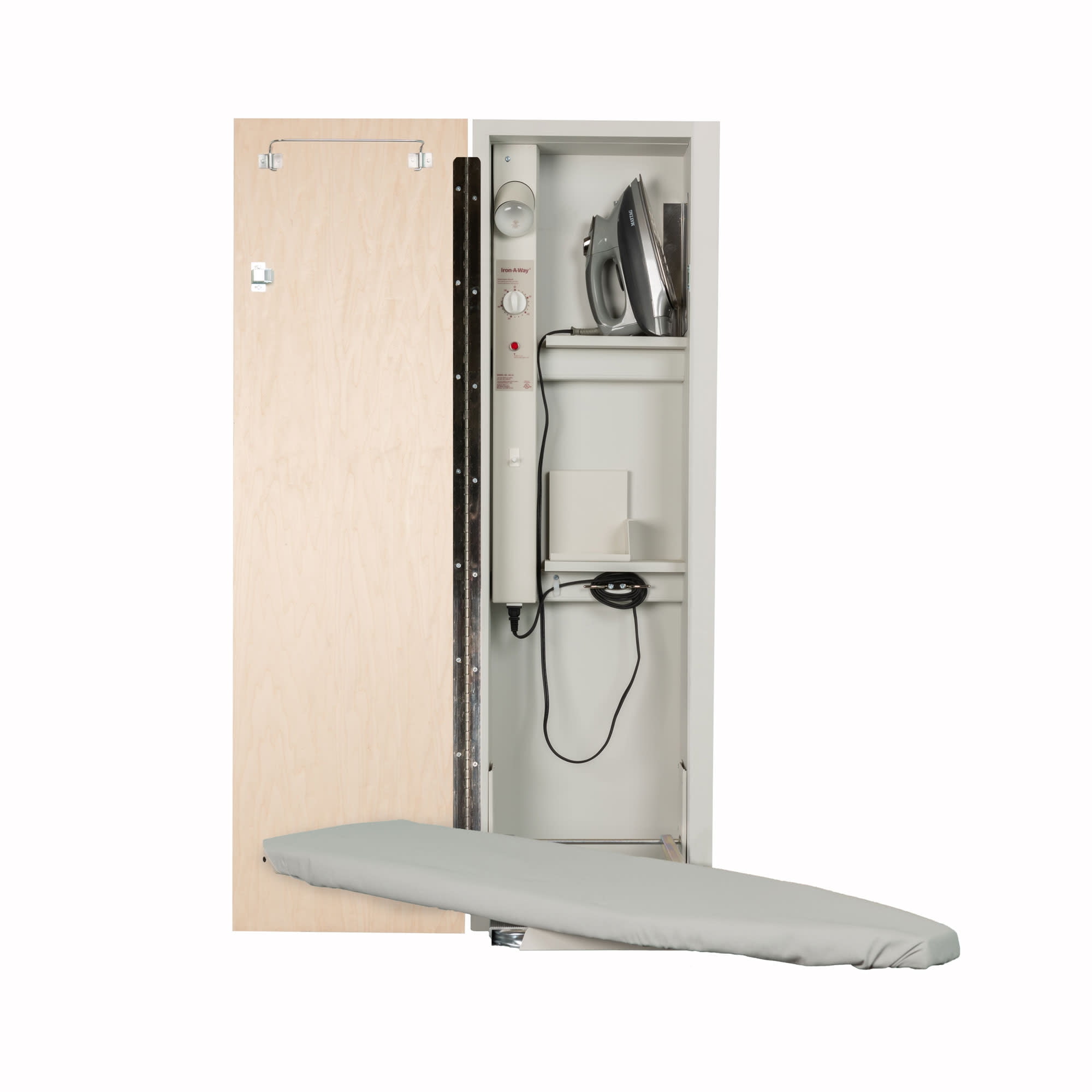 Details about   Wall-Mounted Space Saving Iron Board Ironing Board With turning mechanism White 