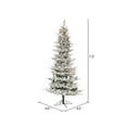 thumbnail image 5 of Vickerman 7.5' x 45" Flocked Kiana Artificial Christmas Tree with Warm White LED Lights., 5 of 6