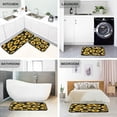 thumbnail image 4 of SKYSONIC Fall Sunflowers Kitchen Mats and Rugs, Black Kitchen Floor Runner Bathroom Carpet Doormat Washable Rug, Perfect for Living Room Bedroom Entryway,19.7"x27.6" + 19.7"x47.2", 4 of 7