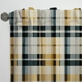 thumbnail image 3 of Designart "Classic Plaid Elegance I" Plaid Curtain Panels, 3 of 6