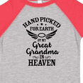 thumbnail image 4 of Inktastic Handpicked for Earth by My Great Grandma in Heaven Boys or Girls Toddler T-Shirt, 4 of 5