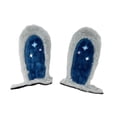 thumbnail image 3 of 2 piezas de decoración para casco con orejas de conejo, orejas de conejo, adherencia única para invierno, fácil de pegar. Gris azul, 3 of 7