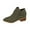 Army Green, variant on HAOTAGS Boots Women's, Pointed Square Heel Side Zipper Fall and Winter Mid-Calf Boots Gray