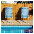 thumbnail image 7 of Patio Lawn Chairs Folding Set of 2, Metal Webbed Folding Chair Outdoor Beach Chair Portable Camping Chair for BBQ, Fishing,Yard, Garden(Blue), 7 of 7