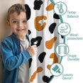 thumbnail image 3 of Blackout Kids Curtains,White and Orange Of Leopard Print Childrens Insulated Curtains Set Of 2,Bedroom Essentials,Toddler Room Decor 52"x84", 3 of 5