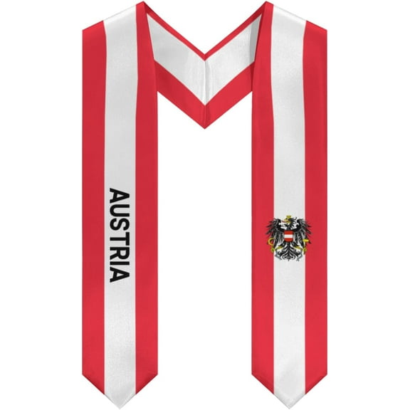 Austria Graduation Stole Shawl Sash Honor For Study Aboard International Students