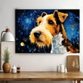 thumbnail image 3 of Wire Fox Terrier Canvas Unframed Colofull Inspired bedroom decor - Dog Pet Family Animal Friend Peace Oil Painting Art Print Canvas Wall Décor, 3 of 4