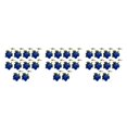 thumbnail image 2 of Ramo de flores artificiales Wosthever 10 piezas aspecto realista decoración boda azul, 2 of 6