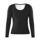 thumbnail image 1 of Trajes de Sauna sin costuras para mujer, mallas deportivas moldeadoras de cuerpo, entrenador de cintura, camisas adelgazantes, conjuntos de ropa moldeadora, 1 of 5