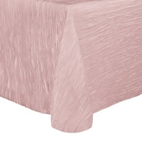 Ultimate Textile Crinkle Taffeta - Delano 50 x 90-Inch Oval Tablecloth Light Pink
