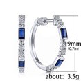 thumbnail image 3 of LBECLEY Packs Of Earnings Earrings Diamond Earrings Zircon Ladies Temperament Creative Fashion Blue Earrings Lipstick Earrings for Women Multicolor One Size, 3 of 8