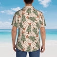 thumbnail image 6 of Daiia Cowboy Christmas Trees Hawaiian Shirt for Men Gentle Cotton Regular Short Sleeve Casual-XX-Large, 6 of 9