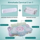 thumbnail image 2 of Almohada Cervical Ortopédica Ergonómica 2 en 1 de Espuma Viscoelástica con Funda de Tela Fresca Que Alivia Dolor de Cuello y Brinda Soporte para Dormir de Lado o Boca Arriba, 2 of 6
